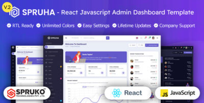 Spruha - ReactJS Admin & Dashboard Template