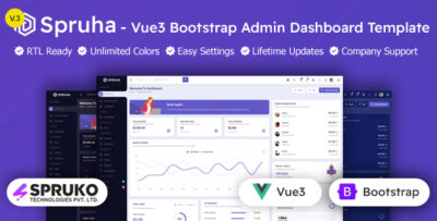 Spruha - Vue Admin Template