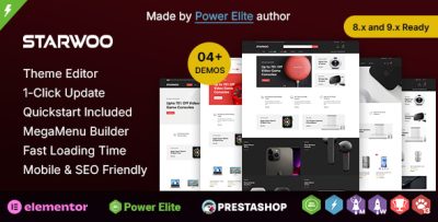 Starwoo - Electronics and Gadgets Store Elementor Prestashop Responsive Theme