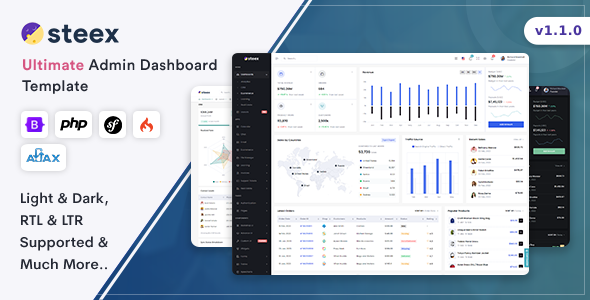 Steex - Ultimate Admin & Dashboard Template Steex - Ultimate Admin & Dashboard Template