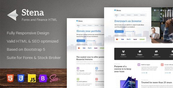 Stena - Forex and Finance HTML Template Stena - Forex and Finance HTML Template