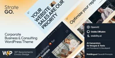 Stratego - Business, Trade & Sales WordPress Theme
