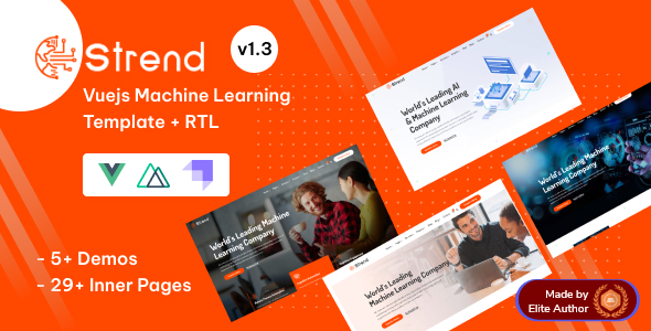 Strend - AI Big Data & Machine Learning Startup Vuejs with Strapi 4 Template Strend - AI Big Data & Machine Learning Startup Vuejs with Strapi 4 Template