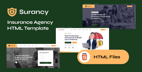 Surancy - Insurance Company HTML Template Surancy - Insurance Company HTML Template