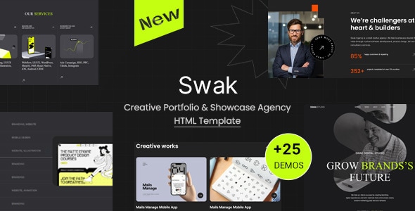 Swak - Creative Portfolio & Agency HTML Template Swak - Creative Portfolio & Agency HTML Template