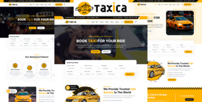 Taxica - Online Taxi Service HTML5 Template
