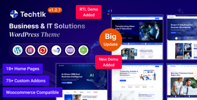 Techtlk - Business & IT Solutions WordPress Theme