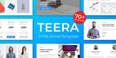 Teera Responsive Email Template - for Agency 50+ Modules - StampReady Builder + Mailster & Mailchimp