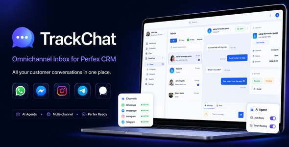 TrackChat - Inbox for Perfex CRM with AI Agents TrackChat - Inbox for Perfex CRM with AI Agents