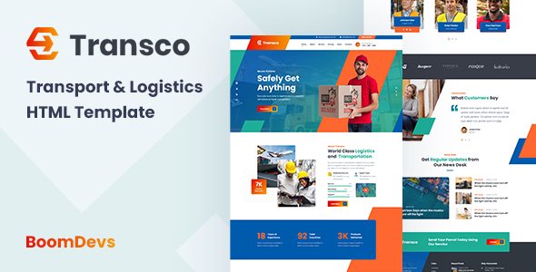 Transco - Transport and Logistic HTML5 Template + RTL Support Transco - Transport and Logistic HTML5 Template + RTL Support