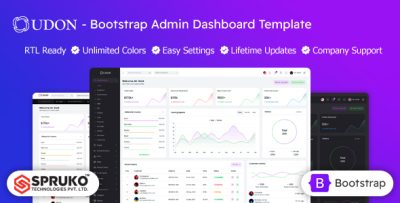 Udon -  HTML Dashboard Template Bootstrap