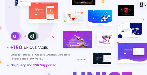 Unice - Creative Agency & Business Multipurpose Django Template Unice - Creative Agency & Business Multipurpose Django Template