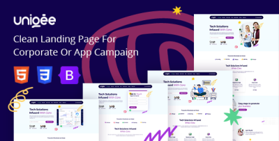 Uniqee - Coporate & App Campaign Bootstrap Template