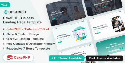 Upcover - CakePHP Business Landing Page Template