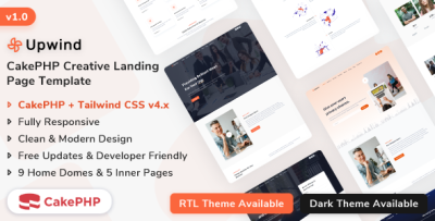 Upwind - CakePHP Landing Page Template