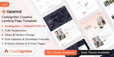 Upwind - Codeigniter Multipurpose Landing Template