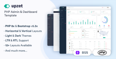Upzet - PHP Admin & Dashboard Template