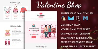 Valentine Shop - Responsive Email Newsletter Template