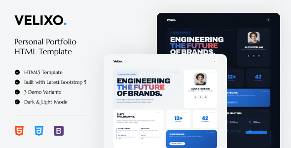 Velixo - Personal Portfolio HTML Template Velixo - Personal Portfolio HTML Template