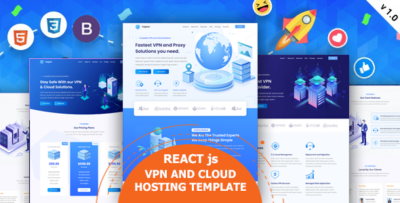 Vepon - React js VPN & Cloud Services Template