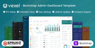 Vexel - Bootstrap Admin Dashboard HTML Template