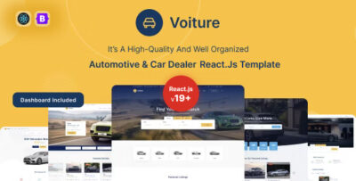 Voiture - Automotive & Car Dealer ReactJs Template