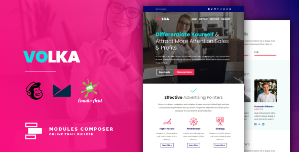 Volka - Responsive Email for Agencies, Startups & Creative Teams Volka - Responsive Email for Agencies, Startups & Creative Teams