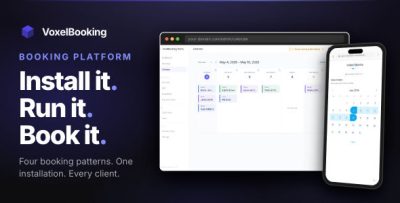 VoxelBooking - Multi-Business Booking System · Self-Hosted · Four Patterns