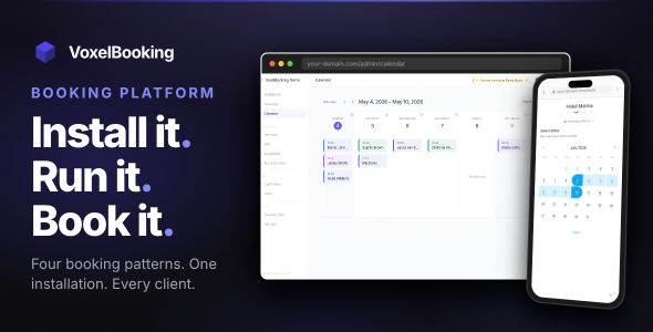 VoxelBooking - Multi-Business Booking System · Self-Hosted · Four Patterns VoxelBooking - Multi-Business Booking System · Self-Hosted · Four Patterns