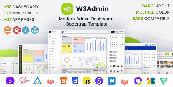W3Admin - Modern Admin Dashboard Bootstrap Template W3Admin - Modern Admin Dashboard Bootstrap Template