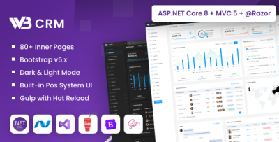 W3CRM - ASP.NET Core & MVC Bootstrap Admin Dashboard Template
