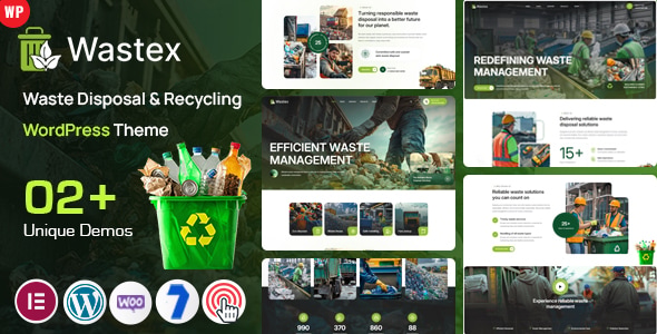Wastex - Waste Disposal & Recycling WordPress Theme Wastex - Waste Disposal & Recycling WordPress Theme