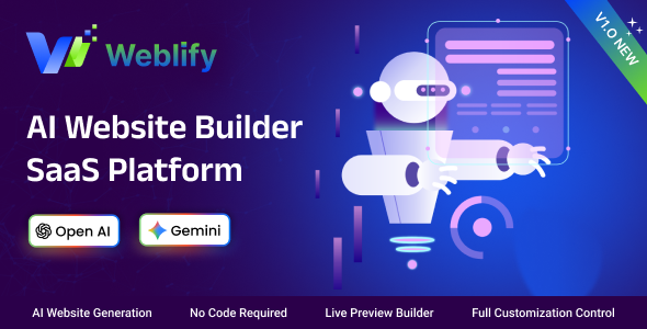 Weblify - AI Website Builder SaaS Platform (MERN Stack) Weblify - AI Website Builder SaaS Platform (MERN Stack)