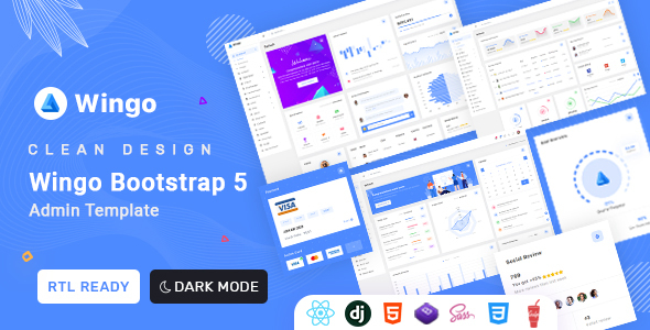 Wingo - React Js , django, Bootstrap 5 HTML Admin & Dashboard Template Wingo - React Js , django, Bootstrap 5 HTML Admin & Dashboard Template