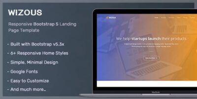 Wizous - Bootstrap 5 Landing page Template