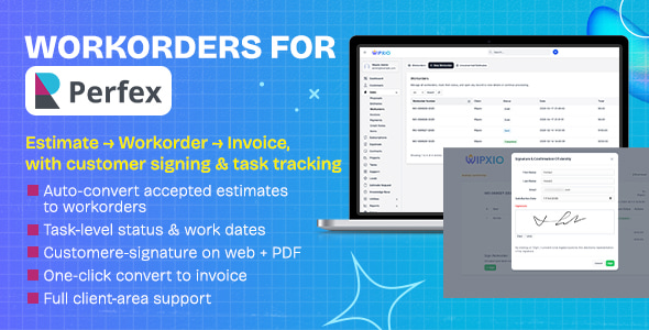 Work Orders for Perfex CRM Work Orders for Perfex CRM