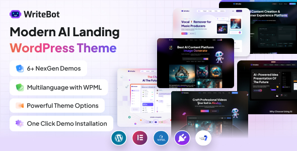 Writebot - AI Startup WordPress theme Writebot - AI Startup WordPress theme