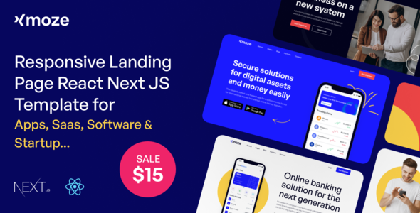 Xmoze - React Next JS Landing Page Template Xmoze - React Next JS Landing Page Template