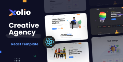Xolio - Creative Agency & Portfolio React Template