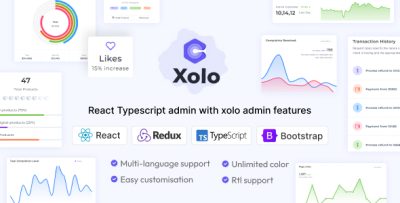 Xolo - React Responsive Admin Dashboard Template