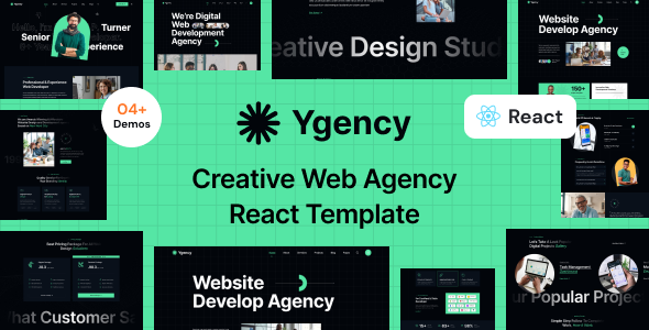 Ygency - Web Design Agency React NextJs Template Ygency - Web Design Agency React NextJs Template