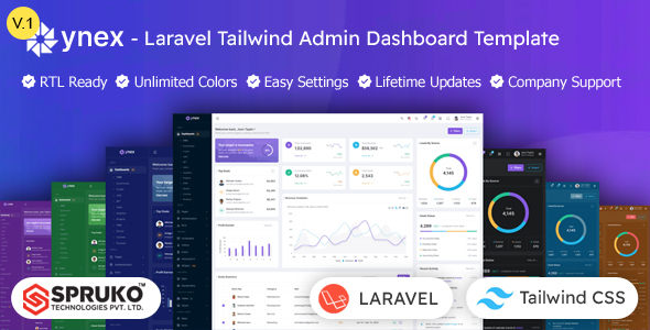 Ynex - Laravel Tailwind Admin Panel Template Ynex - Laravel Tailwind Admin Panel Template