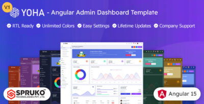 Yoha - Angular Admin and Dashboard Template