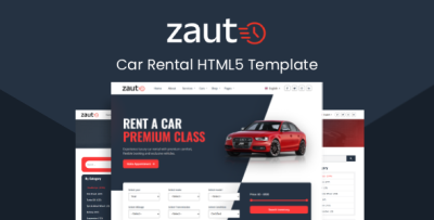 Zauto - Car Rental HTML5 Template