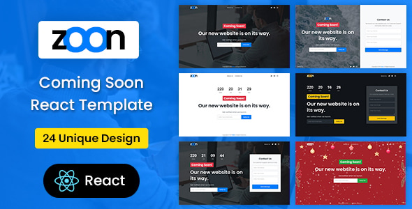 Zoon - Coming Soon React Template Zoon - Coming Soon React Template