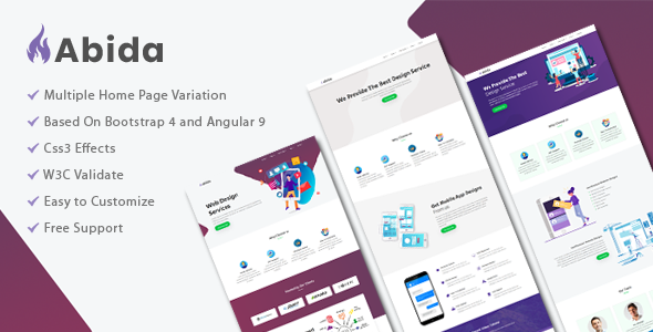 Abida - Premium angular template Abida - Premium angular template
