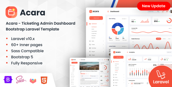 Acara - Ticketing Bootstrap Laravel Admin Dashboard Acara - Ticketing Bootstrap Laravel Admin Dashboard