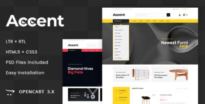 Accent - MultiPurpose OpenCart 3.x Responsive Theme