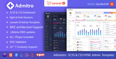 Admitro - Laravel Admin Template