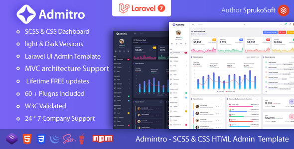 Admitro – Laravel Admin Template Admitro – Laravel Admin Template